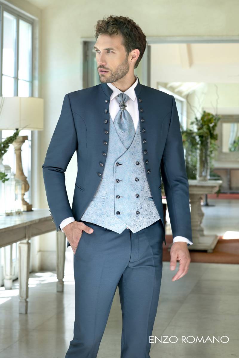 costume veste officier bleue et cravate aix en provence