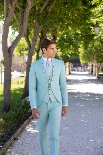 costume sur mesure vert pastel vert d'eau marseille